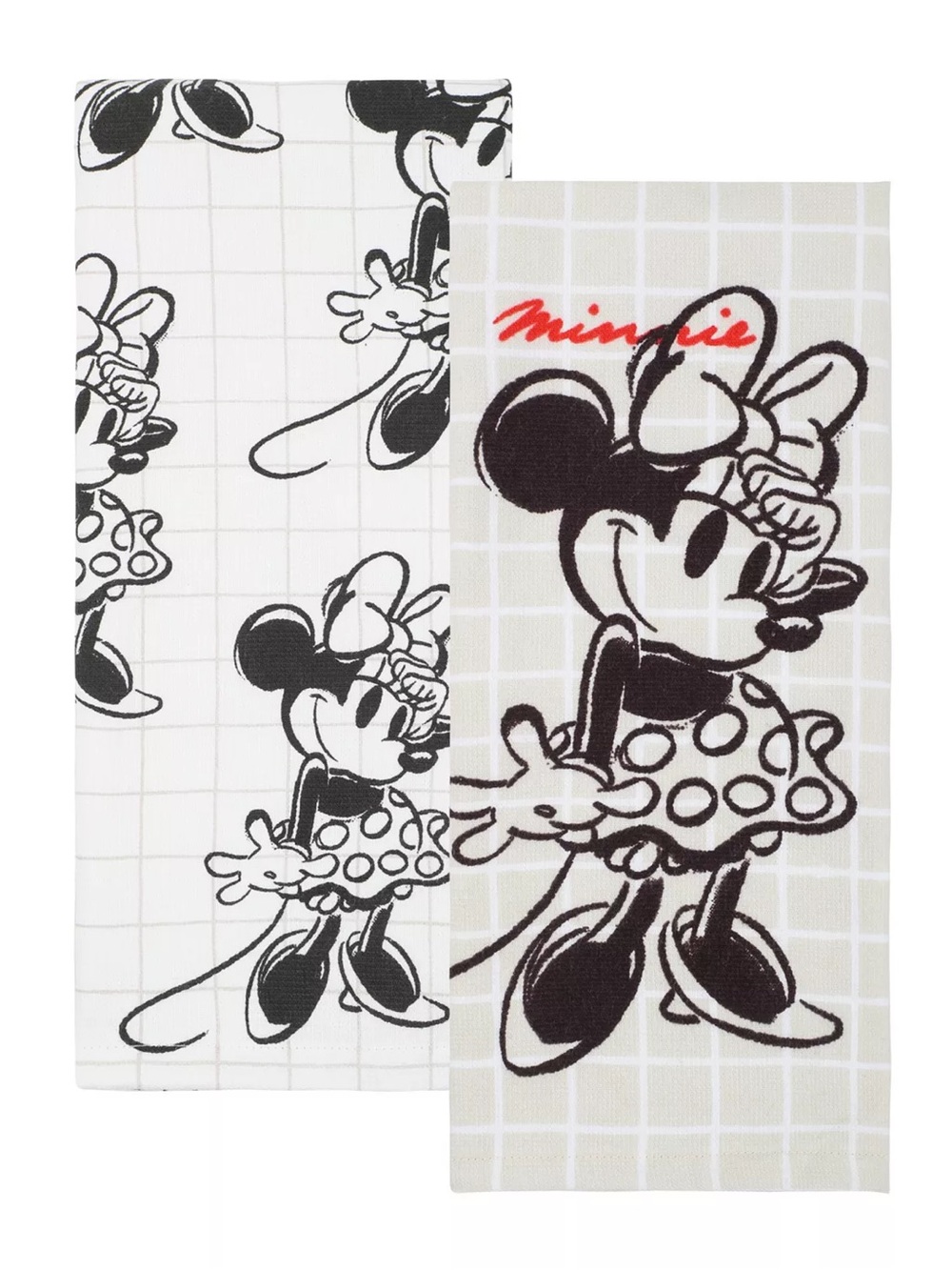 Disney's Minnie Mouse 2-Pack Printed Kitchen Towel Set by The Big One®